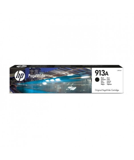 HP 913A Cartouche d'encre noire PageWide authentique (L0R95AE) pour HP PageWide 377/452/477