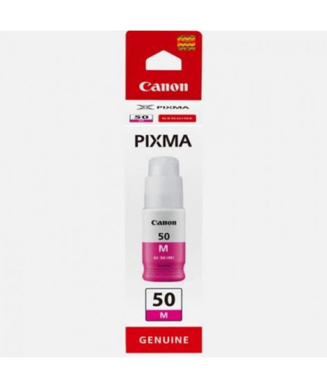 Bouteille d'encre - CANON - GI-50M - Magenta - Compatibilité PIXMA MegaTank - (3404C001)