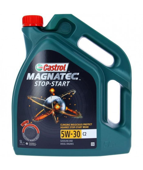 Huile moteur - CASTROL - Magnatec Stop-start - 5W-30 C2 - 5L