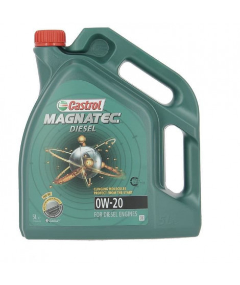 Huile moteur - CASTROL - Magnatec - Diesel - 0W-20 - 5L