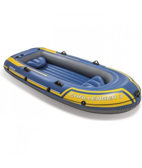 INTEX Set Bateau Challenger 3 - 3 personnes - Bleu