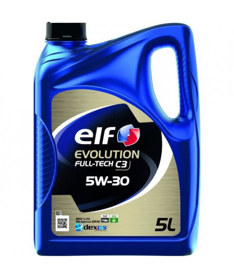 ELF HUILE MOTEUR 5L EVOLUTION FULLTECH C3 5W30