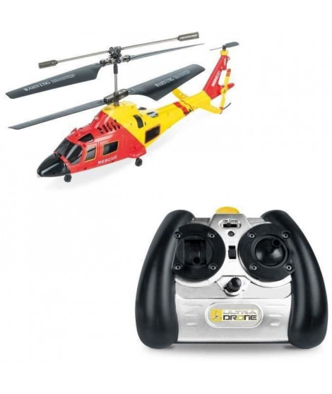 MONDO MOTORS - Hélicoptere télécommandé - Ultradrone H22 Rescue - Longueur 22cm