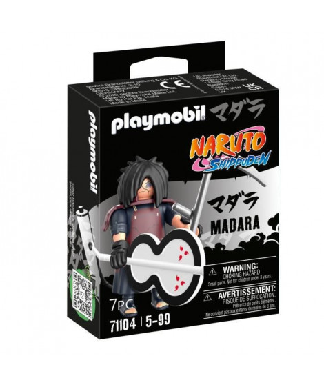 PLAYMOBIL 71104 Madara - Naruto Shippuden - Héros issu de manga ninja