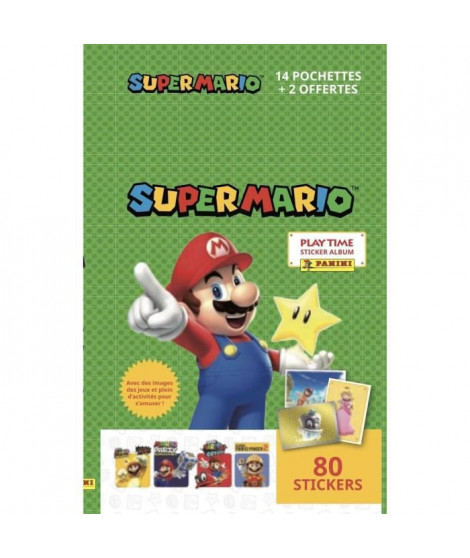 SUPER MARIO STICKERS  Blister 14 pochettes + 2 pochettes offertes