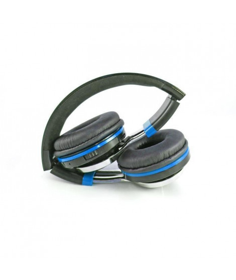 CASQUE LED BLUETOOTH BLEU - INOVALLEY - CAQ32-BTH-C