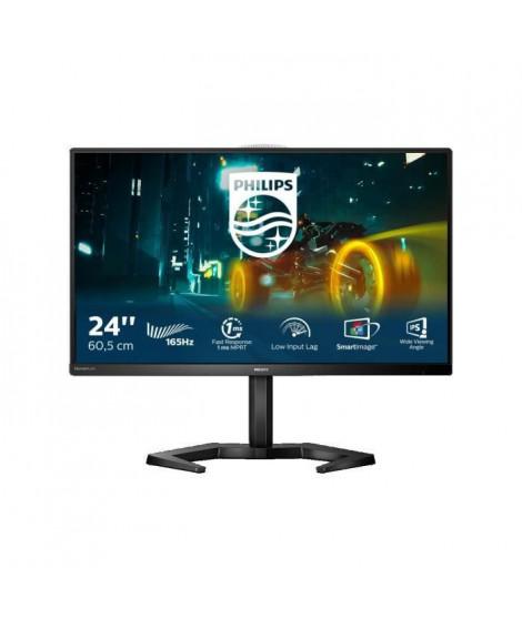 PHILIPS - Ecran Gamer 24 - 1ms - VA - FHD - 165Hz - HDMI/DP - HautParleurs - AMD FreeSync premium