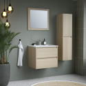 Ensemble TIMBER, set de salle de bain 60, vanity+vasque+miroir & colonne