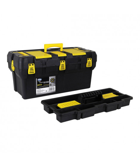 Boîte à outils Dem Brico XL Noir Jaune (65