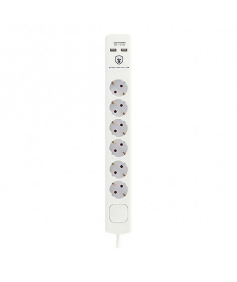 Multiprise 6 Prises avec Interrupteur TM Electron 230 V