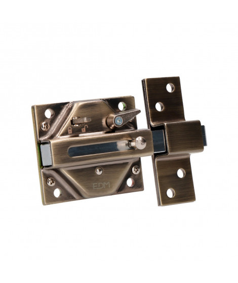 Serrure de sécurité EDM 73 x 136 mm Acier Bronze