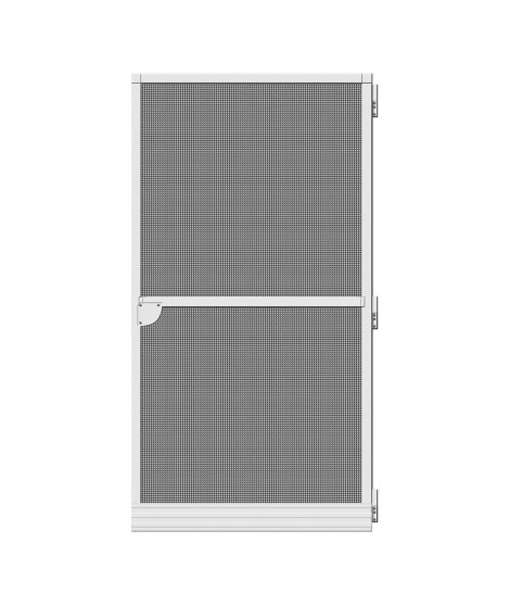 Moustiquaire Schellenberg Porte Fibre de Verre Aluminium Blanc (100 x 210 cm)