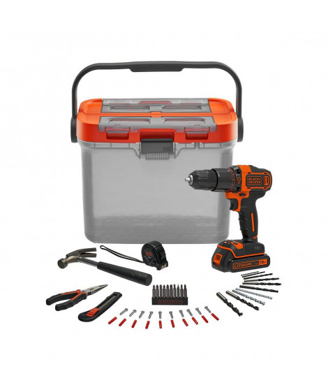 Set de forage et accessoires Black & Decker bcksb05-qw 18 V