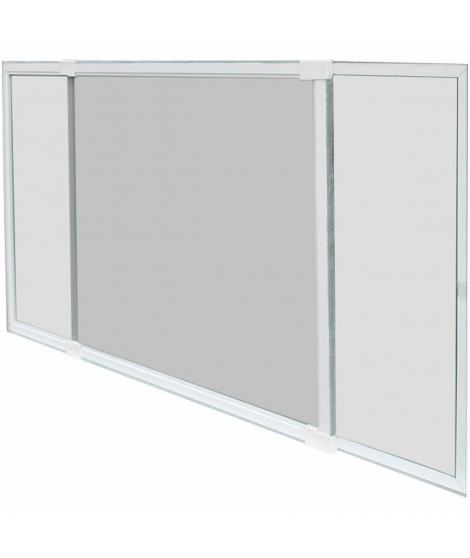 Moustiquaire Schellenberg Extensible Avec cadre Fibre de Verre Blanc 50 x 142 cm