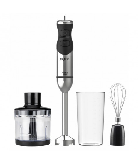 Mixeur plongeant Solac BA5611 Pro Noir 1500 W