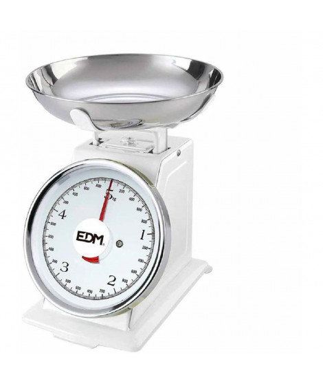 Pèse Personne Analogique EDM Blanc 5 kg (20