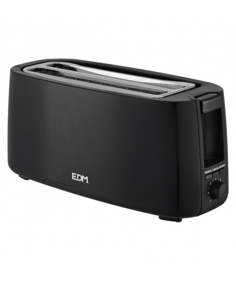 Grille-pain EDM Double rainure Noir 1400 W
