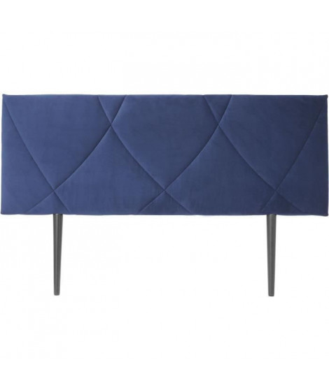 Tete de lit TUDOR - Tissu Trinity Navy - L.162 x H.100 x P.7 cm