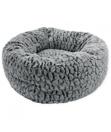 AIME Corbeille fourrure S Ø 45 cm - Gris - Pour chat et petit chien