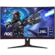 Ecran PC Gamer Incurvé - AOC - C27G2ZE/BK - 27  - Dalle VA - 0,5 ms - 240 Hz - 2 x HDMI / DisplayPort 1.2 - Freesync Premium