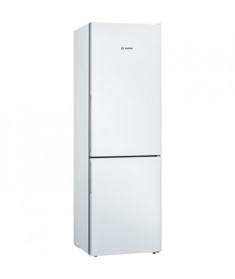 Réfrigérateur combiné pose-libre - BOSCH KGV36VWEAS SER4 - 2 portes - 308 L - H186XL60XP65 cm - Blanc