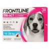 Lot de 3 pipettes Frontline Tri-Act pour chien de 10 a 20kg