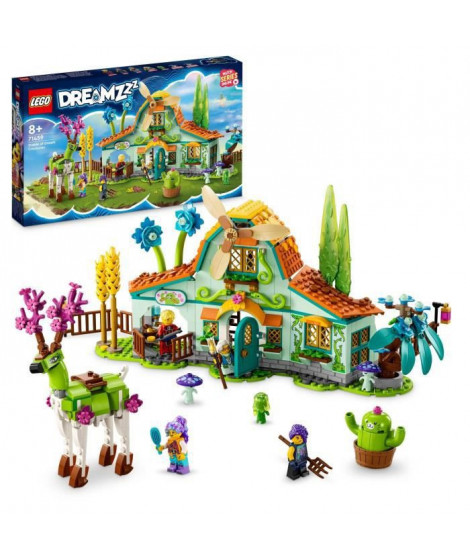 LEGO DREAMZzz 71459 L'Écurie des Créatures des Reves, Jouet de Ferme avec Figurine de Cerf 2-en-1