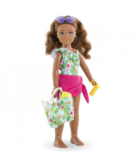 Coffret Melody a la plage COROLLE GIRLS - poupée mannequin - 5 accessoires - 28 cm - des 4 ans