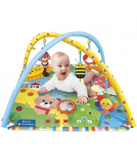 Baby Clementoni - Tapis, arches et projecteur - Baby Projector Activity Gym - Tapis d'éveil