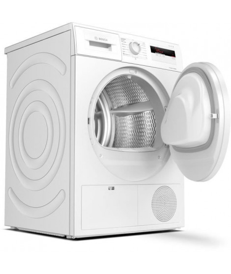 Seche-linge pompe a chaleur BOSCH WTH83002FF SER4 - 7 kg - Induction - L60cm - Classe A+ - Blanc