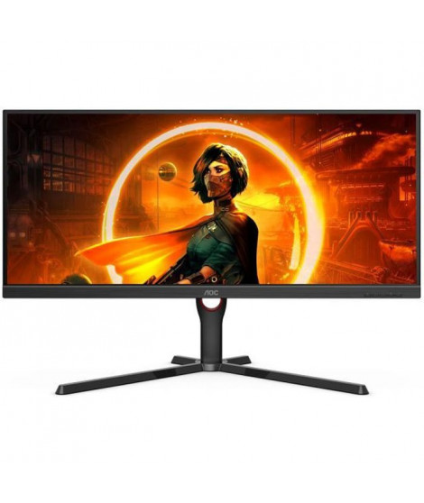 Ecran PC  - AOC - U34G3XM/EU - 34 VA UWQHD 1ms 144Hz HDMI DisplayPort Pivot Réglable en hauteur Freesync Premium HDR 10