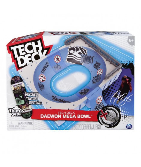 Tech Deck - Mega Bowl X-Connect - Grand Skate Park 100% modulable + 1 skate Daewon Song exclusif