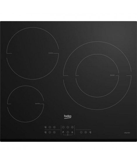 Plaque de cuisson induction BEKO - 3 feux - 58x51 cm - HII63200MTB