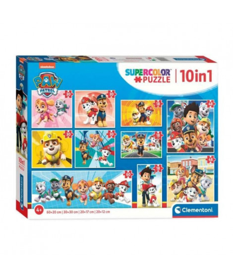 Clementoni -Puzzle 10 en 1 - Pat' Patrouille