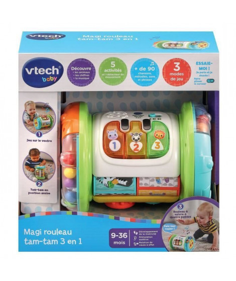 VTECH MAGI ROULEAU TAM-TAM 3 EN 1