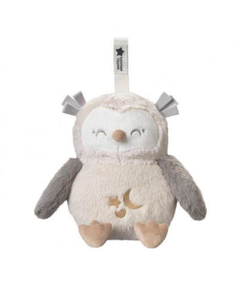 TOMME TIPPEE, Peluche veilleuse de luxe avec CrySensor, 6 sons apaisants, USB, lavable en machine, Ollie la Chouette