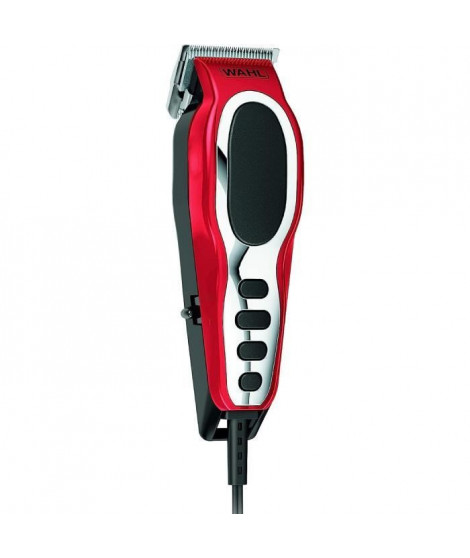 Tondeuse Cheveux WAHL Close Cut Pro - affutâge automatique de la lame - 6 sabots - Rouge