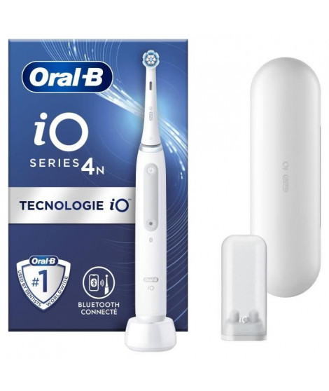 Brosse a dents électrique ORAL-B iO4 connectée - 80363959 - blanc - sans fil