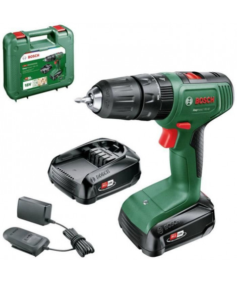Perceuse visseuse a percussion Bosch EasyImpact 18V40 + (2xbatterie 2,0Ah) + chargeur AL18V-20 in carrying case