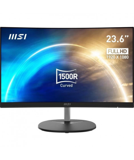 Ecran PC incurvé - MSI - PRO MP241CA - 23,6 VA FHD 1ms - 75Hz - 1 x HDMI(1.4b) - 1 x DP (1.2a) - 1 x DC Jack