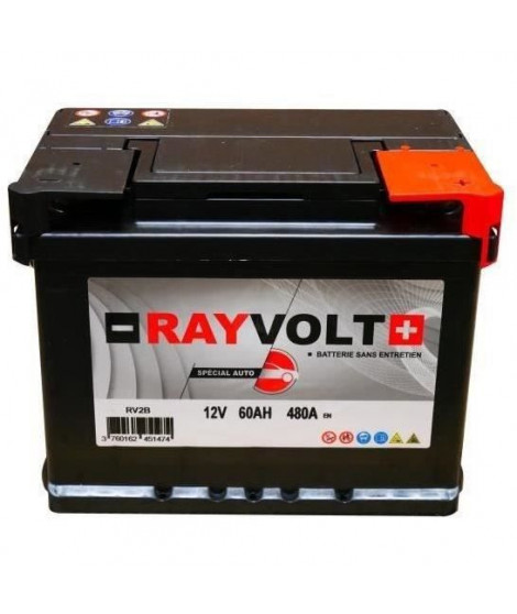 Batterie auto RAYVOLT RV2B 60AH 480A