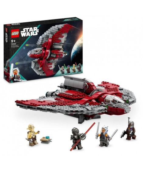 LEGO Star Wars La Navette T-6 d'Ahsoka Tano 75362, Vaisseau Lance-Tenons, 4 Personnages