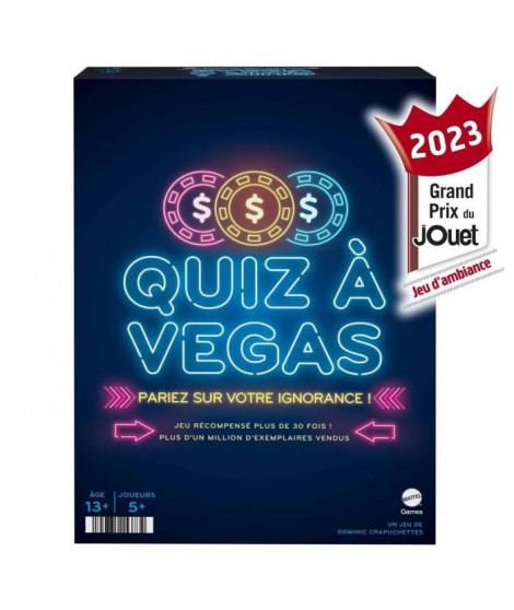 QUIZ A VEGAS - GAMES - HNY92 - JEUX FAMILLES MATTEL