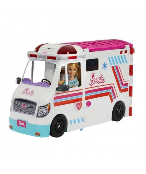 Barbie - Coffret Véhicule Médical avec ambulance et clinique - Poupée Mannequin - Barbie - HKT79 - POUPEE MANNEQUIN BARBIE