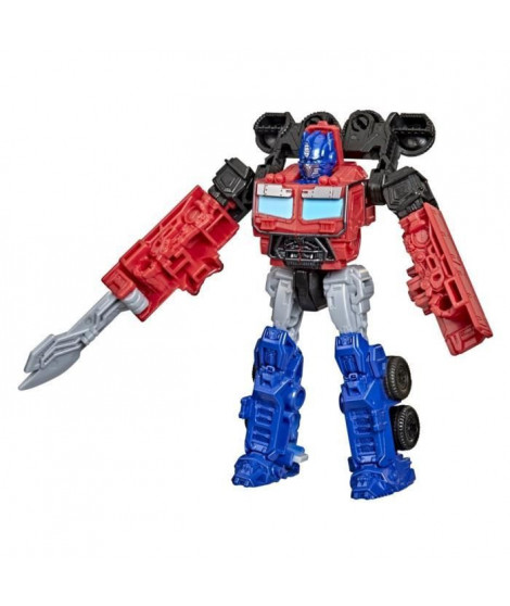 Transformers Rise of the Beasts Battle Changer - F4605 - Figurine articulée et convertible 11cm - Optimus Prime