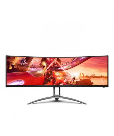 Ecran PC  - AOC - AG493QCX - 48,8 VA DFHD 1ms 144Hz HDMI DisplayPort USB HP Pivot Réglable en hauteur Freesync Premium HDR 400