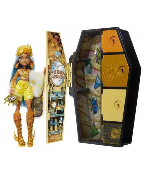 Monster High - Casiers Secrets de Secrets Cleo de Nile Look Irisé - Poupée - MONSTER HIGH - HNF76 - POUPEE MANNEQUIN MONSTER …