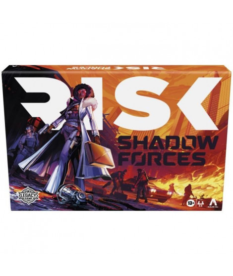 Risk Shadow Forces, jeu de stratégie, jeu de société Legacy familial et adultes, des 13 ans, 3 a 5 joueurs, Avalon Hill