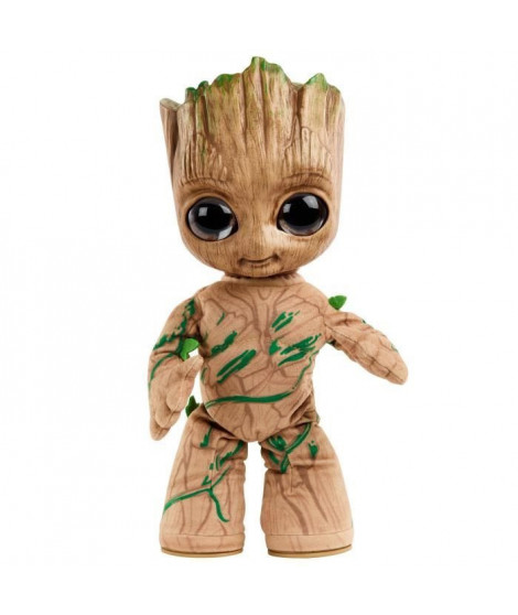 Marvel - Peluche Groot a fonctions - 3 ans et + - MATTEL - HJM23 - PELUCHE MATTEL LICENCE