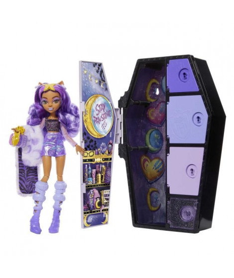 Monster High - Casiers Secrets de Clawdeen Wolf Look Irisé - Poupée - MONSTER HIGH - HNF74 - POUPEE MANNEQUIN MONSTER HIGH